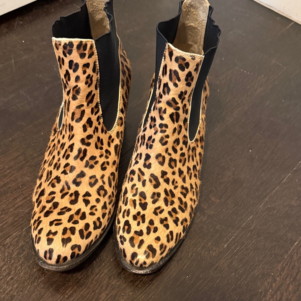 Leopard Print Ankle Boots